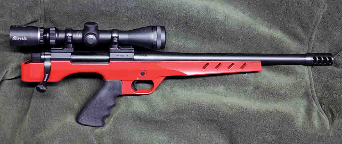 The Model 48 Long Range Pistol is the only firearm presently chambered by Nosler for the .24 Nosler cartridge.